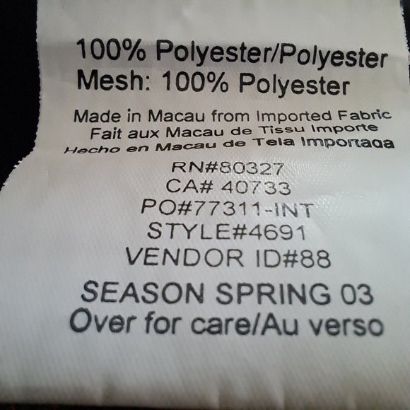 PEARL iZUMi windbreaker JACKET or SLEEVELESS VEST Sz XL full YKK zip BACK VENTS - Picture 15 of 15